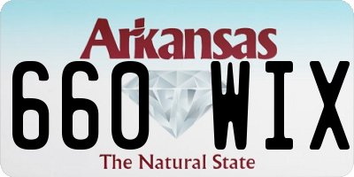AR license plate 660WIX