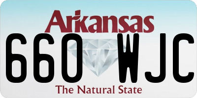 AR license plate 660WJC