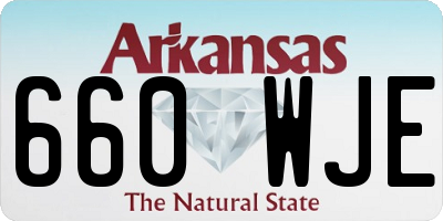 AR license plate 660WJE