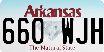 AR license plate 660WJH