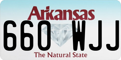 AR license plate 660WJJ