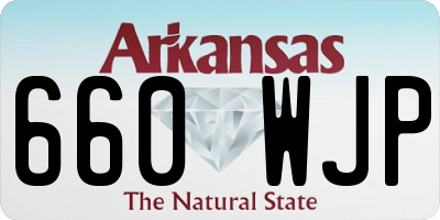 AR license plate 660WJP