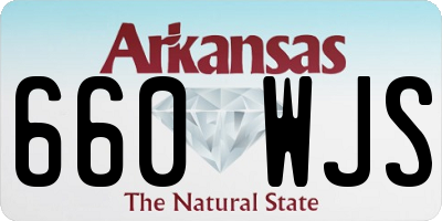AR license plate 660WJS