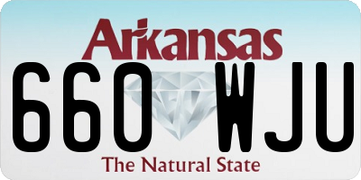 AR license plate 660WJU