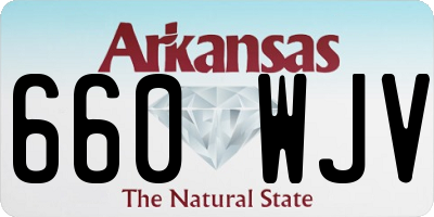 AR license plate 660WJV