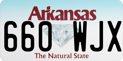 AR license plate 660WJX