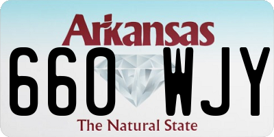 AR license plate 660WJY