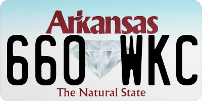 AR license plate 660WKC