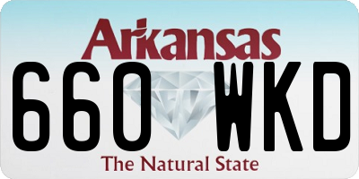 AR license plate 660WKD