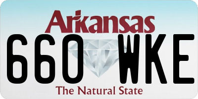 AR license plate 660WKE