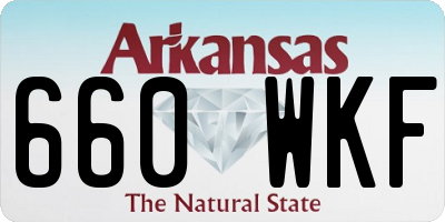 AR license plate 660WKF