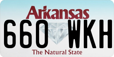 AR license plate 660WKH