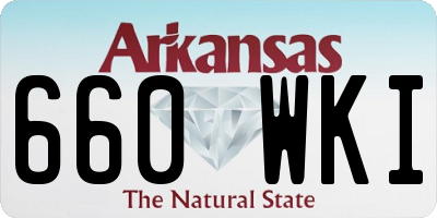 AR license plate 660WKI