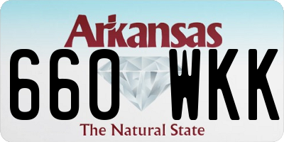 AR license plate 660WKK