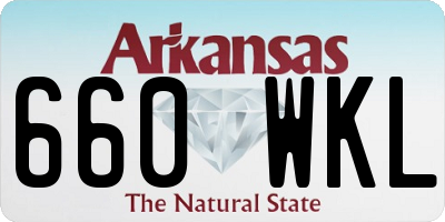 AR license plate 660WKL