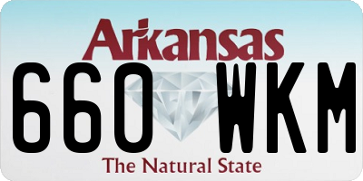 AR license plate 660WKM