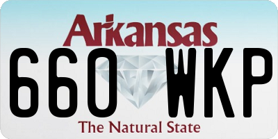 AR license plate 660WKP