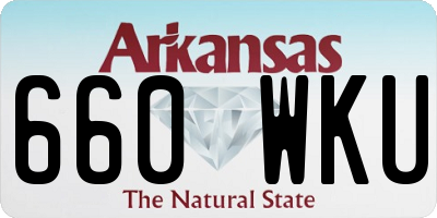 AR license plate 660WKU