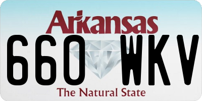 AR license plate 660WKV