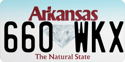 AR license plate 660WKX