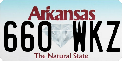 AR license plate 660WKZ