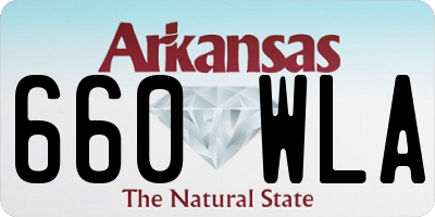 AR license plate 660WLA