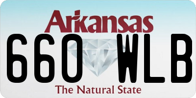 AR license plate 660WLB