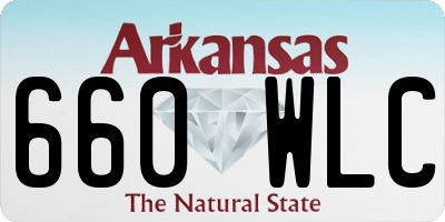 AR license plate 660WLC