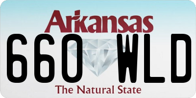 AR license plate 660WLD