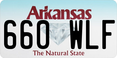 AR license plate 660WLF