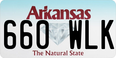 AR license plate 660WLK