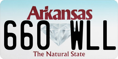 AR license plate 660WLL