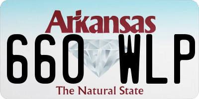 AR license plate 660WLP