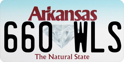 AR license plate 660WLS