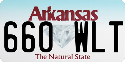 AR license plate 660WLT