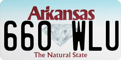 AR license plate 660WLU