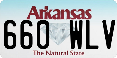 AR license plate 660WLV