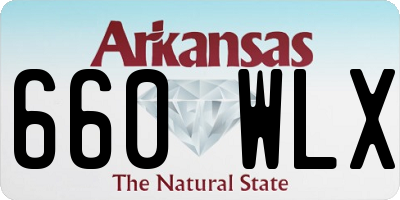 AR license plate 660WLX