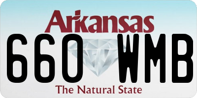 AR license plate 660WMB