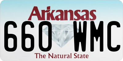AR license plate 660WMC