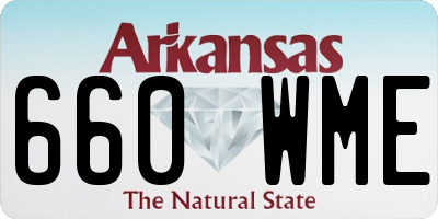 AR license plate 660WME