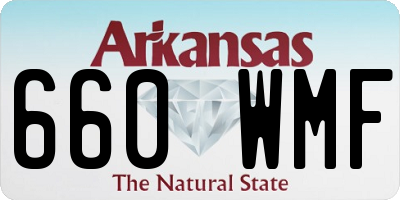 AR license plate 660WMF