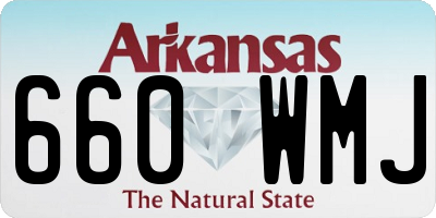 AR license plate 660WMJ