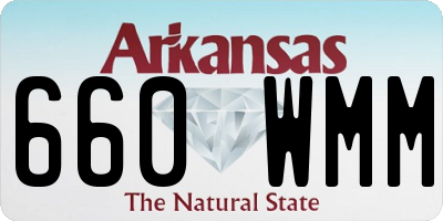AR license plate 660WMM