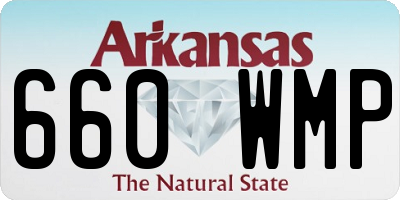 AR license plate 660WMP