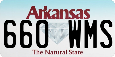 AR license plate 660WMS