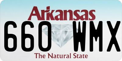 AR license plate 660WMX