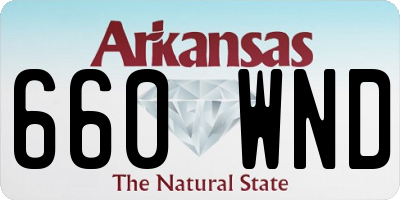 AR license plate 660WND