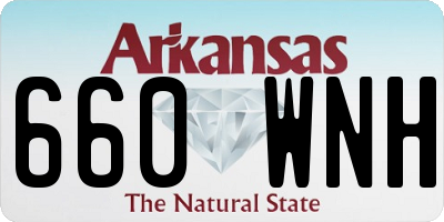 AR license plate 660WNH