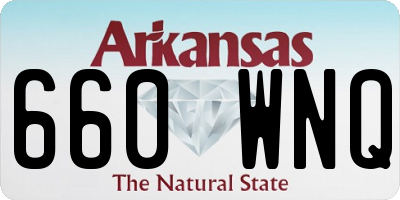 AR license plate 660WNQ